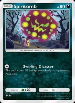 Spiritomb card in English
