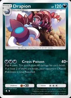 Drapion card in English