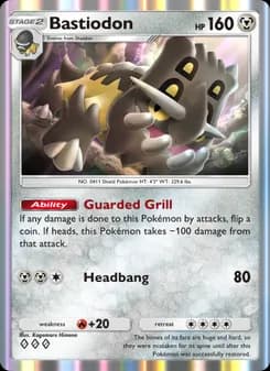 Bastiodon card in English