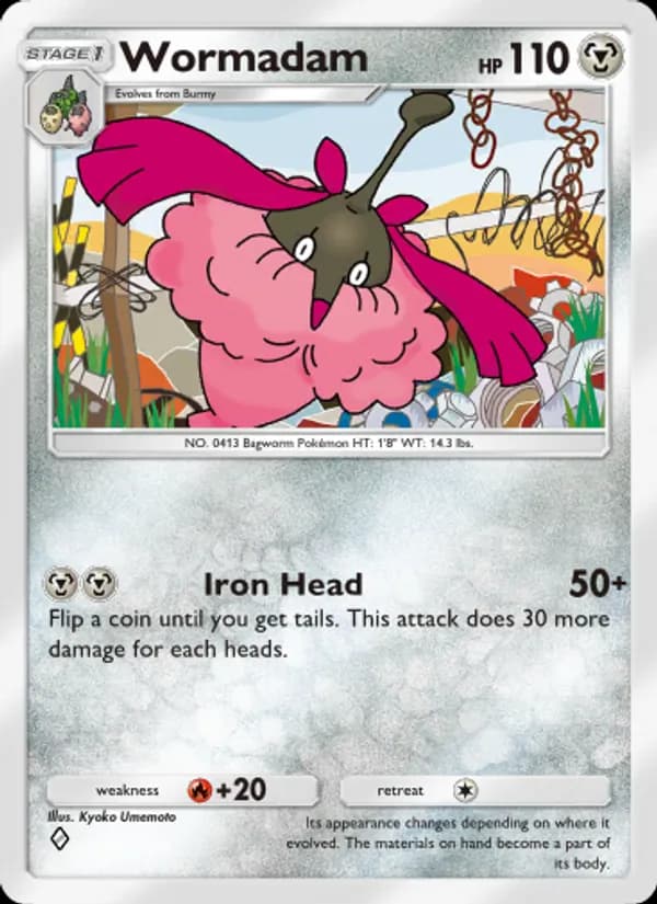 Wormadam card in English