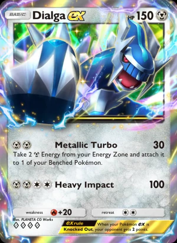Dialga ex card in English
