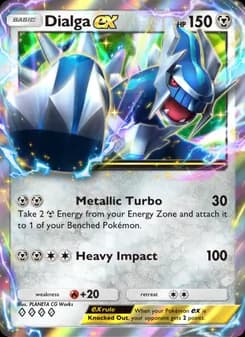Dialga ex card in English