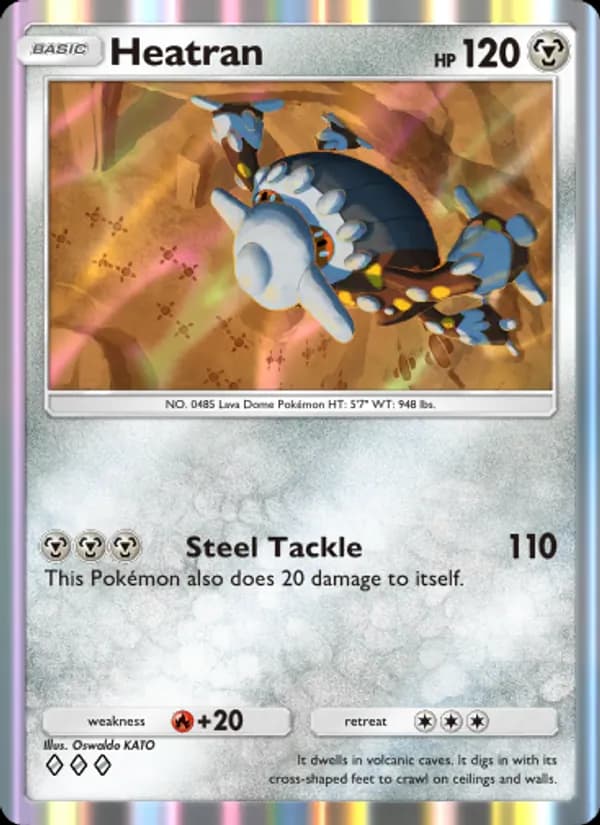 Heatran card in English