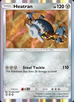 Heatran card in English