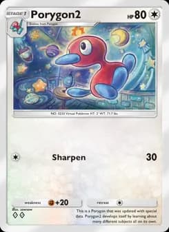 Porygon2 card in English