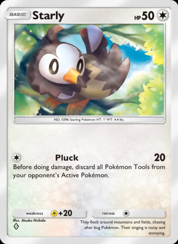 Starly card in English
