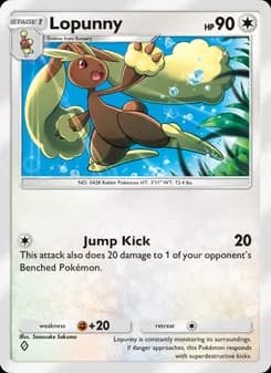 Lopunny card in English