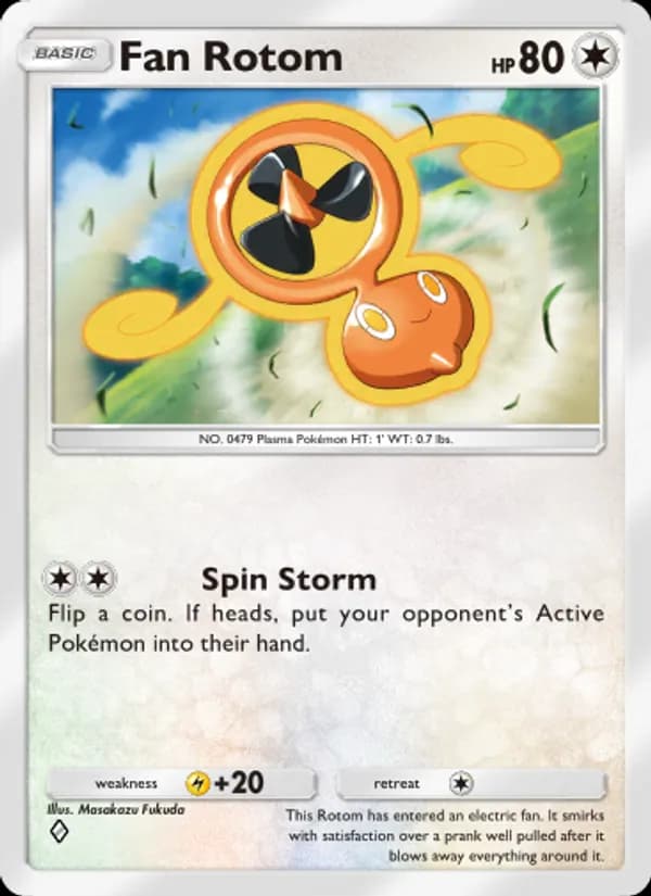 Fan Rotom card in English
