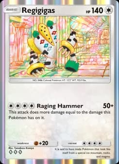 Regigigas card in English