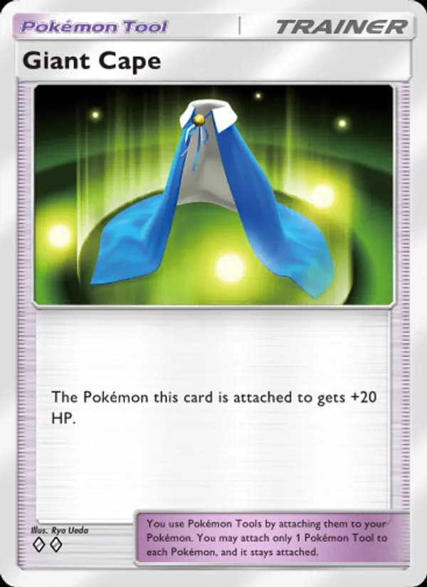 Giant Cape card in English