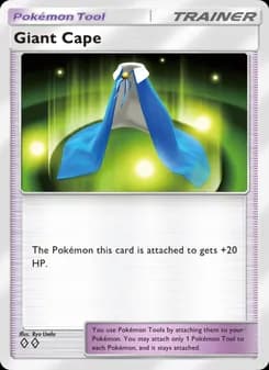 Giant Cape card in English