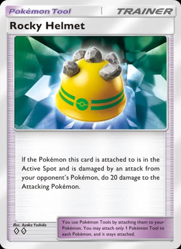 Rocky Helmet card in English