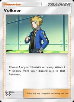 Volkner card in English