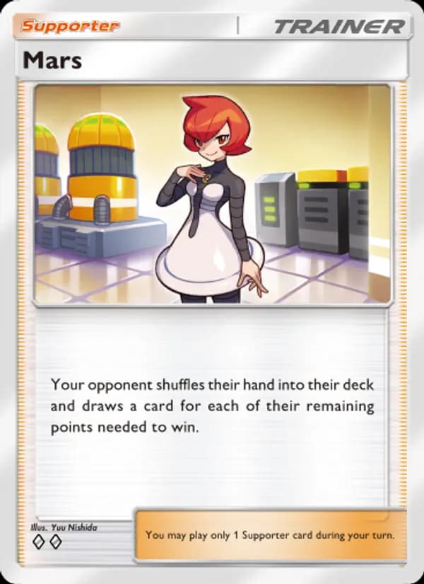 Mars card in English
