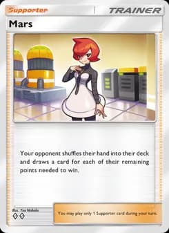 Mars card in English