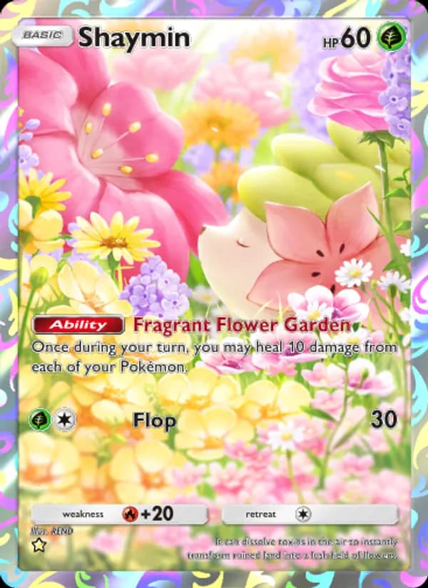 Shaymin card in English