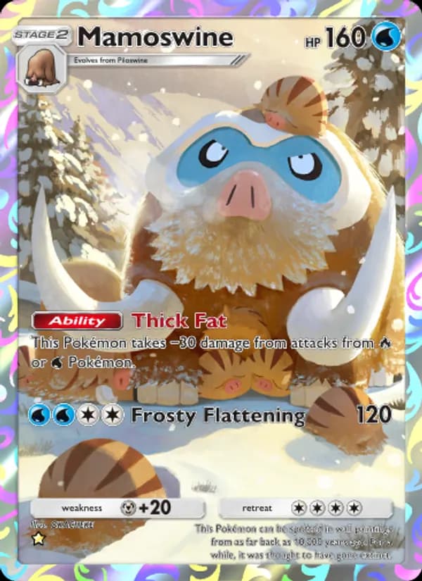 Mamoswine card in English