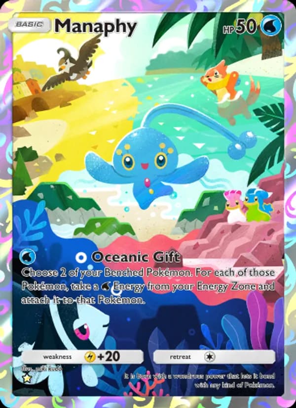 Manaphy card in English
