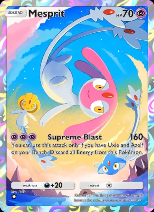 Mesprit card in English