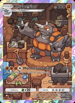 Rhyperior card in English
