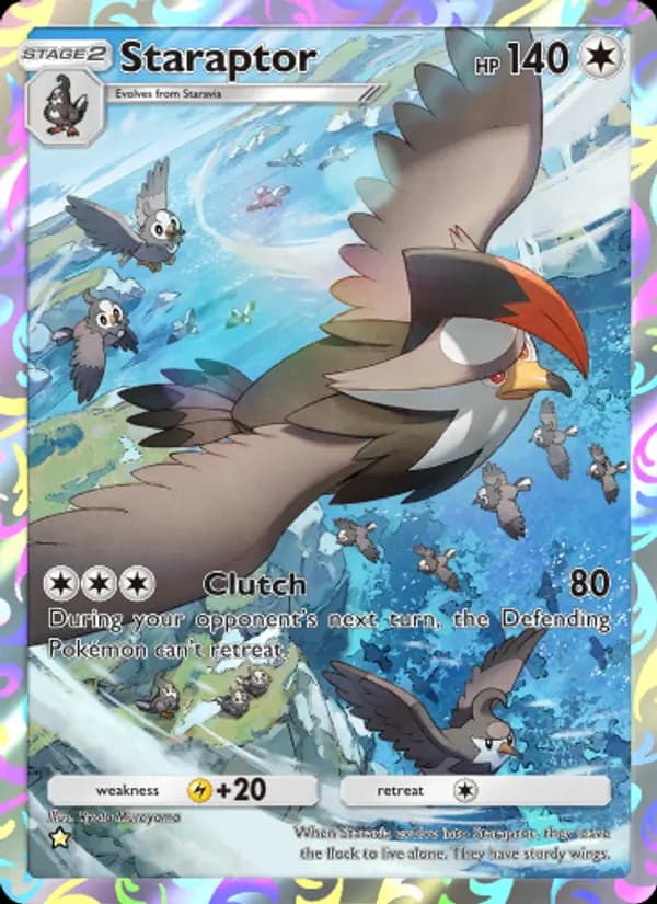 Staraptor card in English