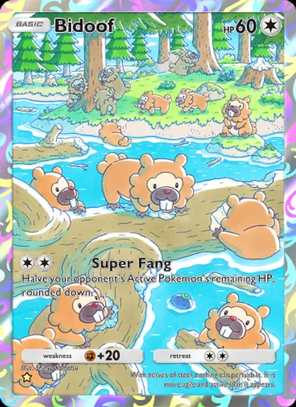 Bidoof card in English