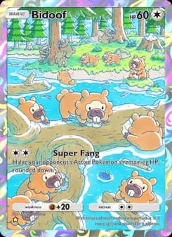 Bidoof card in English