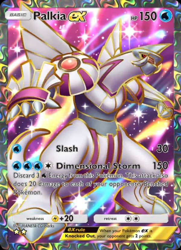Palkia ex card in English