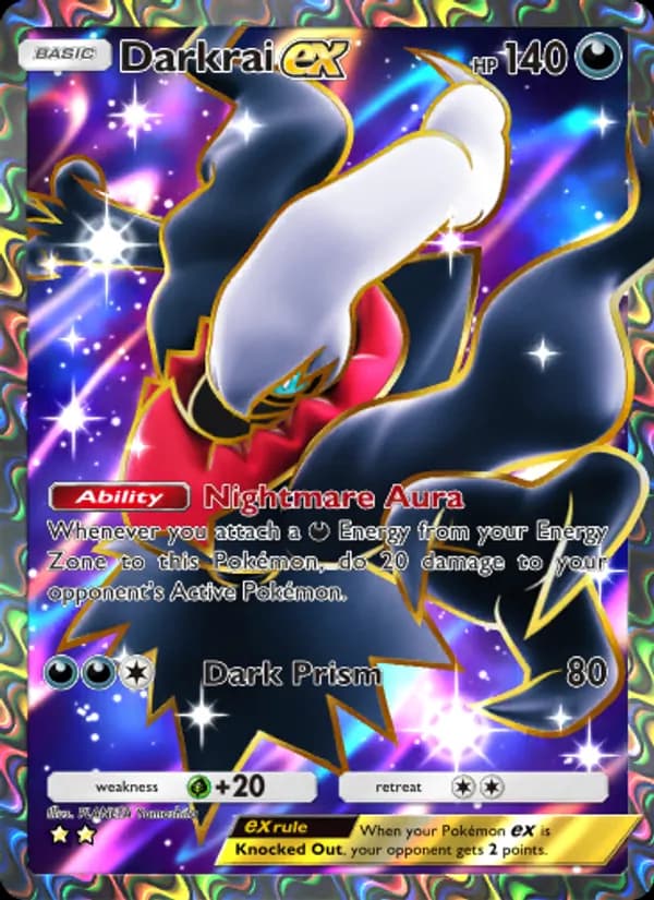 Darkrai ex card in English