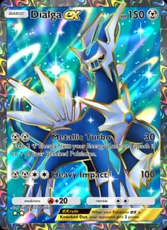 Dialga ex card in English