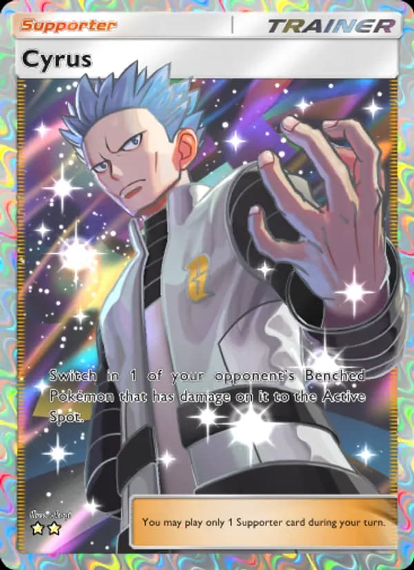 Cyrus card in English