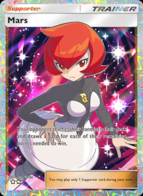 Mars card in English