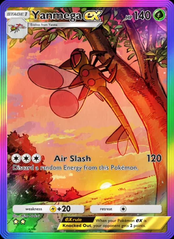 Yanmega ex card in English