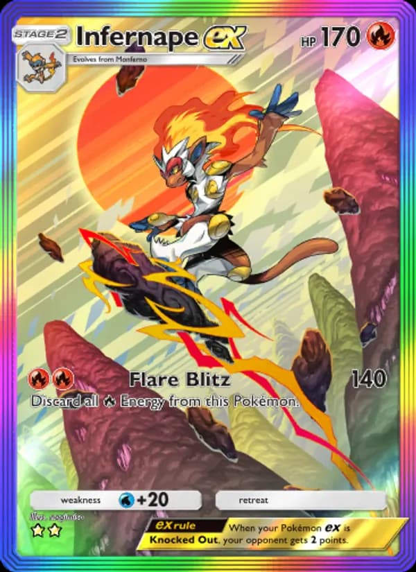 Infernape ex card in English