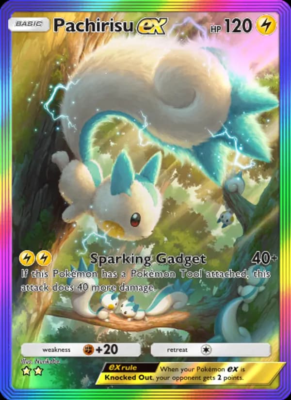 Pachirisu ex card in English
