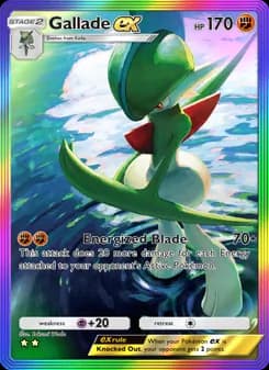 Gallade ex card in English