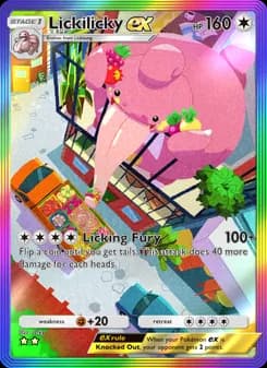 Lickilicky ex card in English