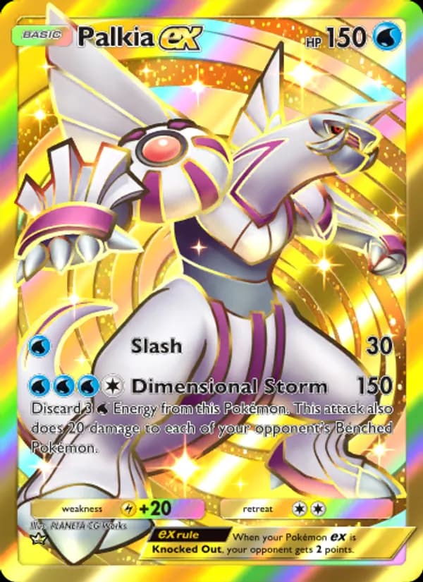 Palkia ex card in English
