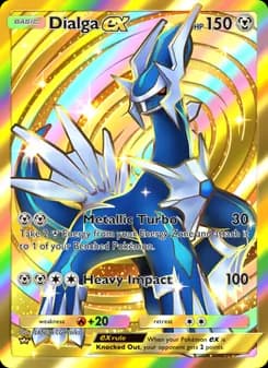 Dialga ex card in English