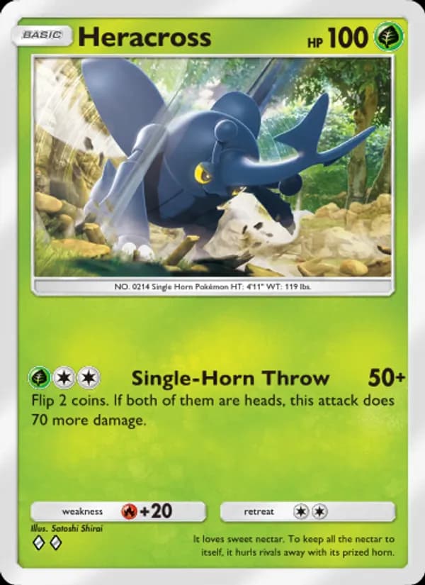Heracross card in English