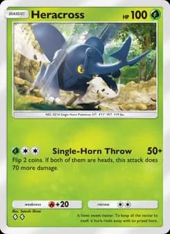 Heracross card in English