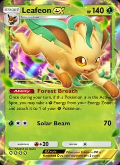Leafeon ex card in English