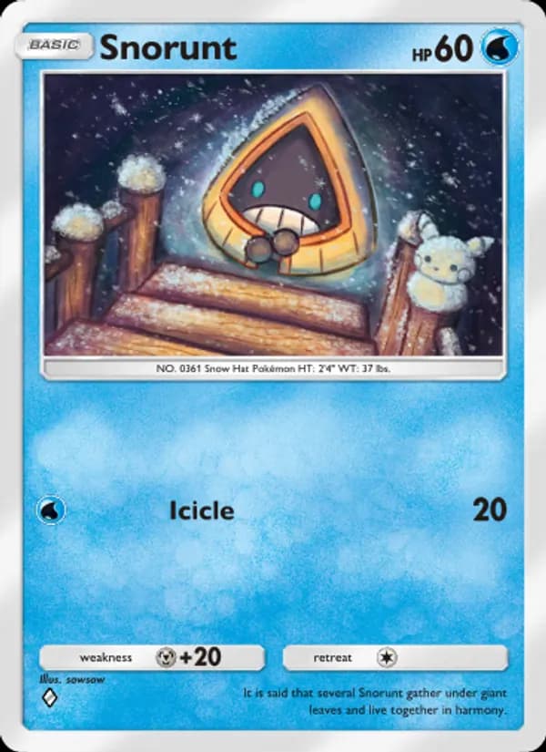 Snorunt card in English