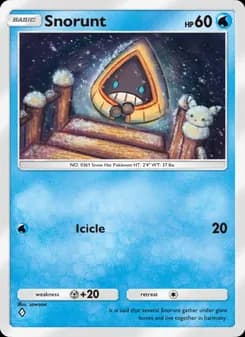 Snorunt card in English