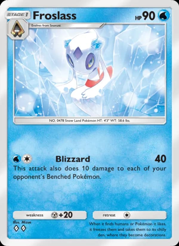 Froslass card in English