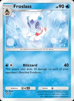 Froslass card in English