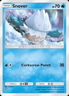 Snover card in English