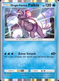 Origin Forme Palkia card in English