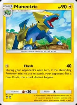 Manectric card in English
