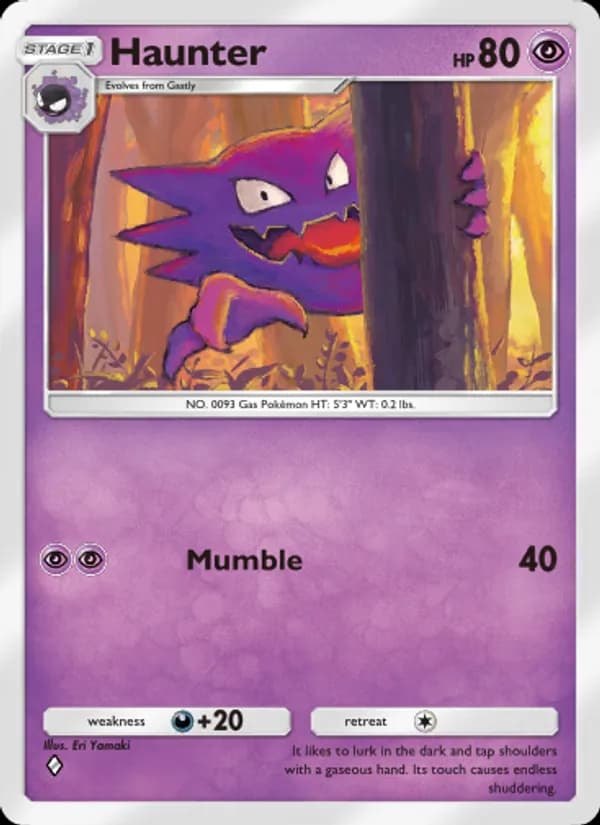 Haunter card in English